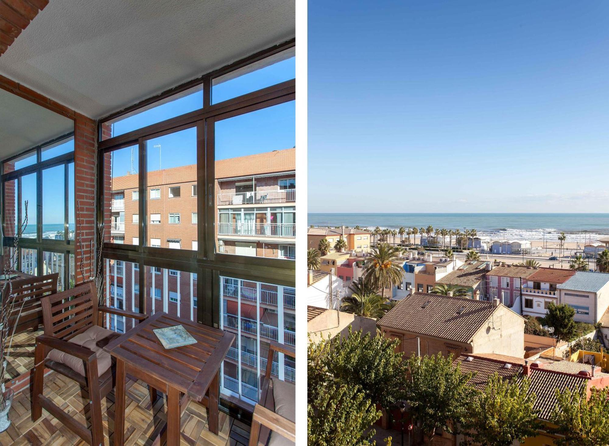 Apartment Malvarrosa Beach Cavite Valencia Buitenkant foto